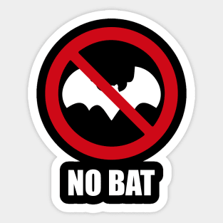 NO BAT - Anti series - Nasty smelly foods - 24A Sticker